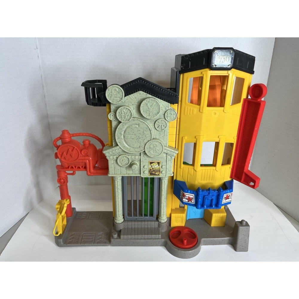VG Kids Toy:Fisher Price Imaginext RESCUE CITY CENTER BANK Playset!(No Figures)